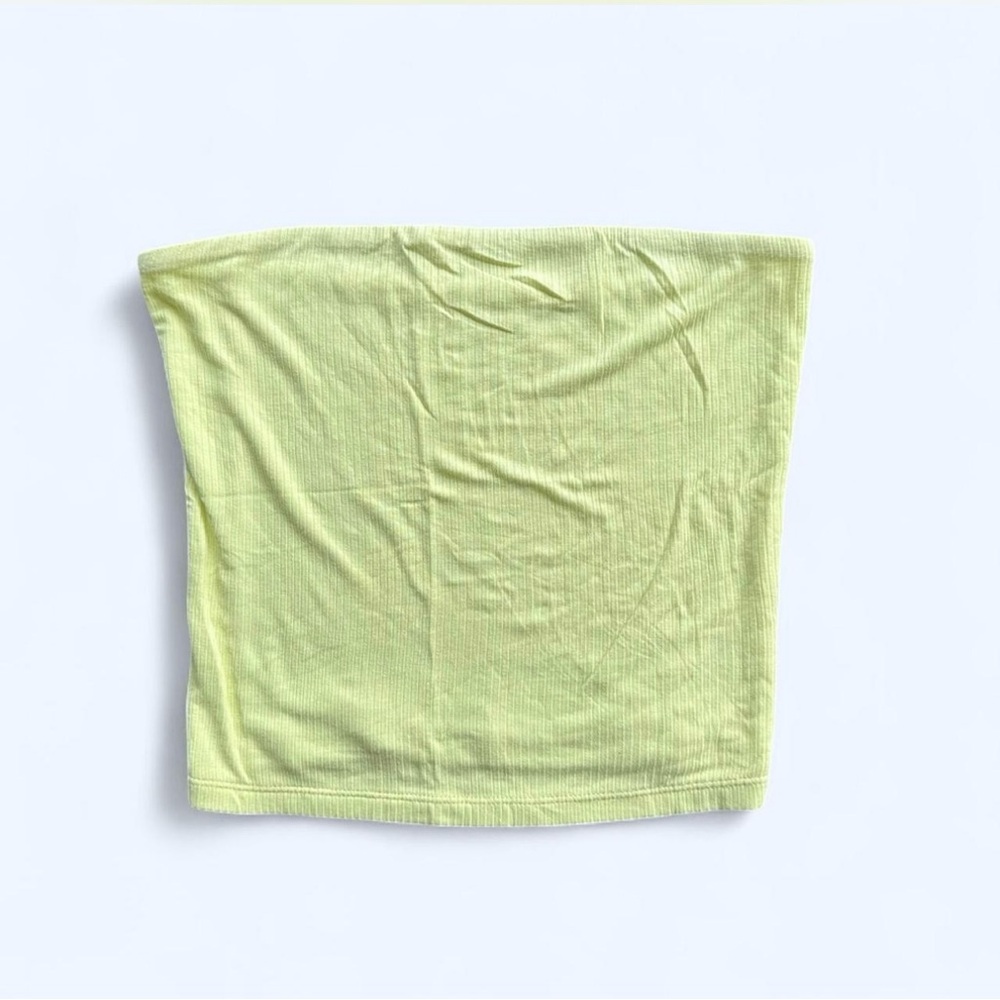 American Eagle Outfitters Lime Green Ribbed Tube Top